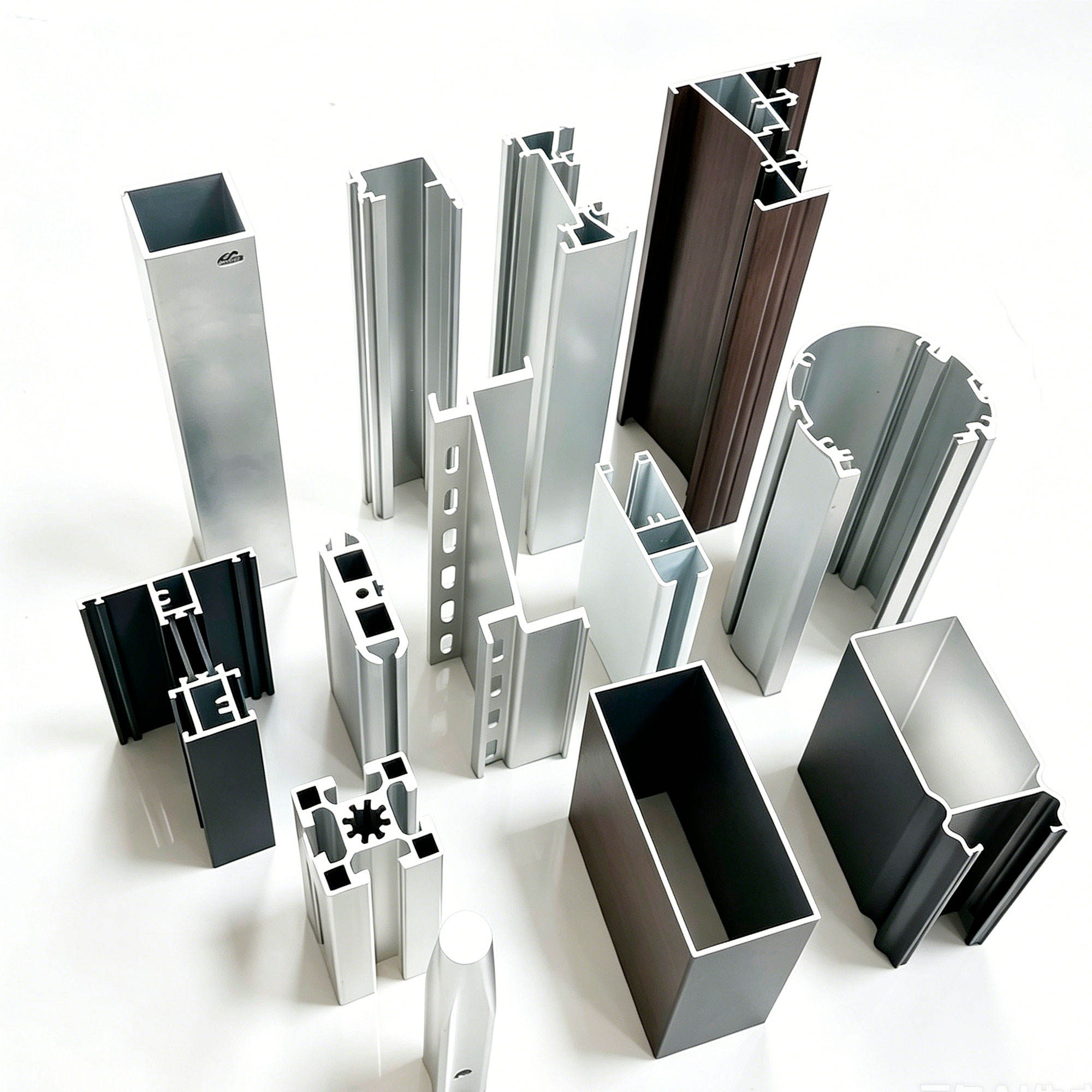 Anodized Aluminium Extrusion Profiles Aluminium Frame Door Window Profiles