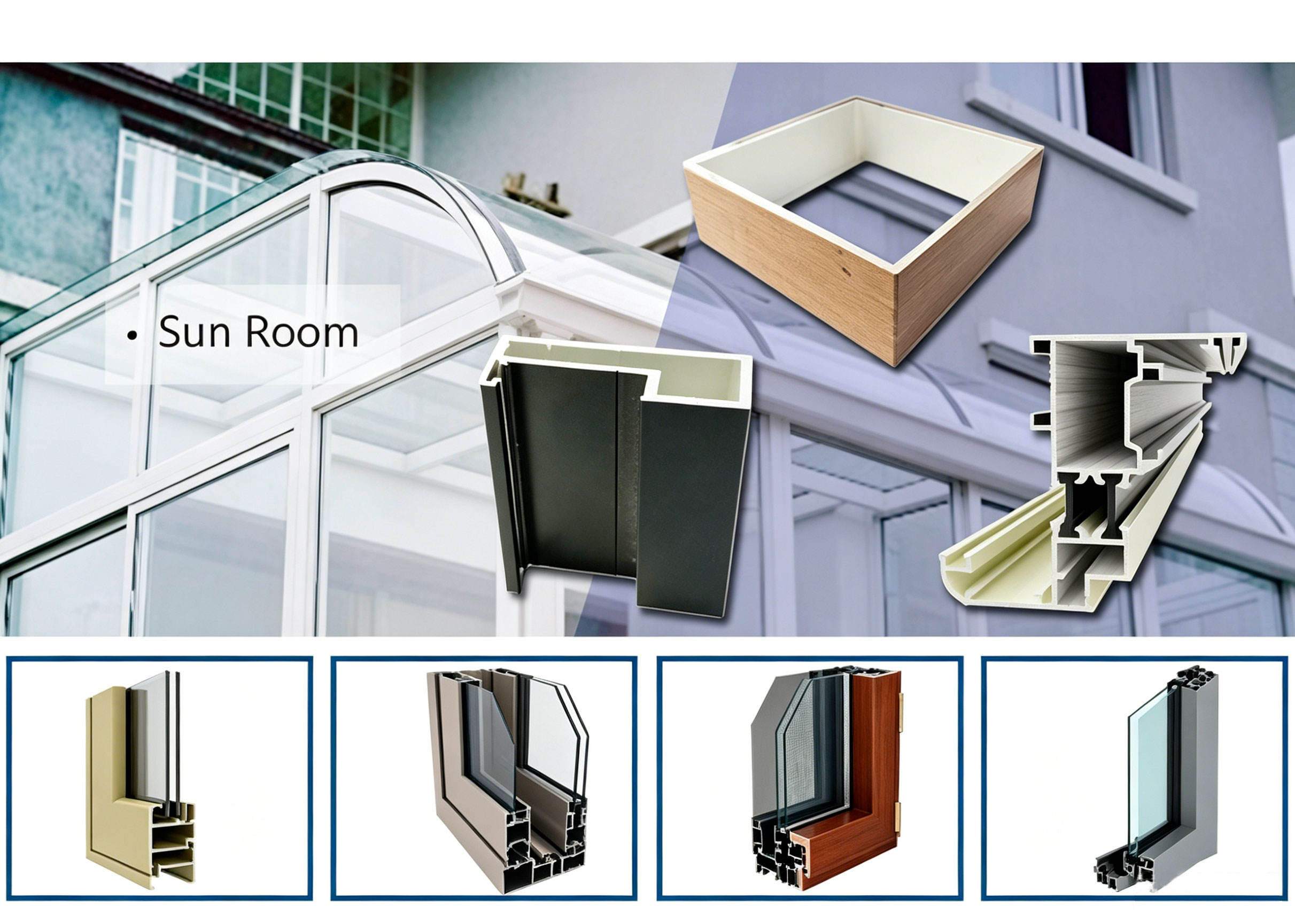 Anodized Aluminium Extrusion Profiles Aluminium Frame Door Window Profiles - 图片 3