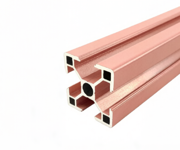 Pink Aluminum Profile Industrial square Tube Fence Equipment Frame
