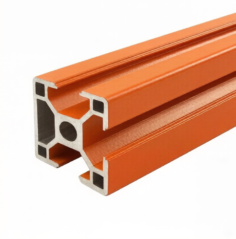 Orange Aluminum Profile Single-sided Slot Sealing Fence Equipment Frame Automatic Device