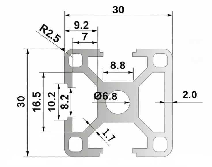 Orange Aluminum Profile Single-sided Slot Sealing Fence Equipment Frame Automatic Device - 图片 4